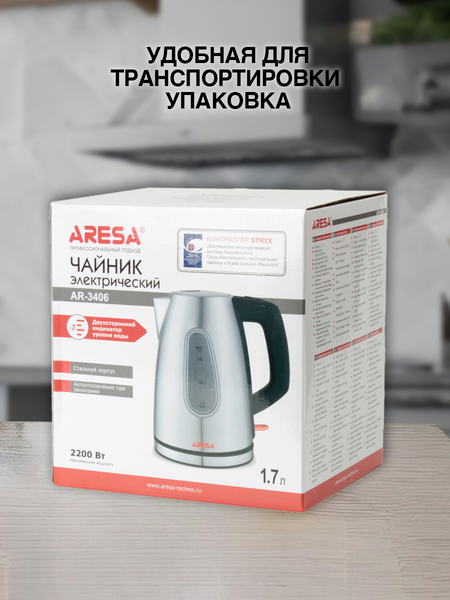 Изображение товара Электрочайник Aresa AR-3406
