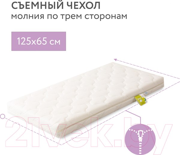 Изображение товара Матрас в кроватку Plitex Комфорт-элит ЭЛ-119-02