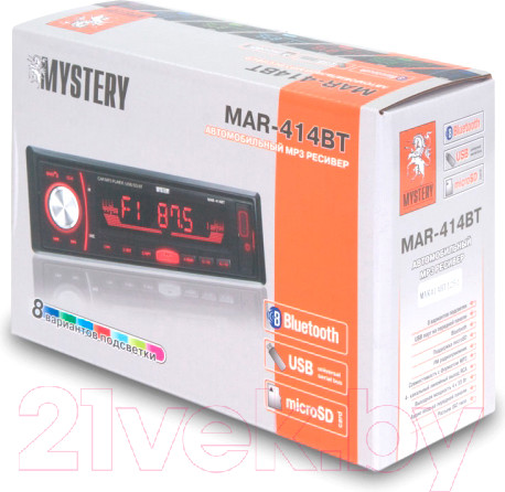 Изображение товара Бездисковая автомагнитола Mystery MAR-414BT