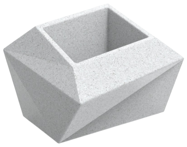 Изображение товара Кашпо БЕРКАНО Quaro S / 220_120_25V (White Granite)