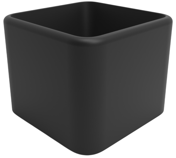 Изображение товара Вазон БЕРКАНО Cubo 80 / 220_128_00 (Coal Black)