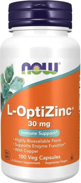 Изображение товара Пищевая добавка NOW Zinc With Copper 30mg (100 капсул)