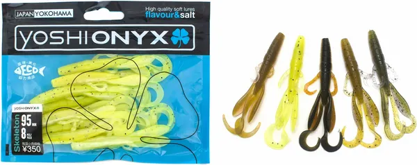 Изображение товара Мягкая приманка Yoshi Onyx Skeleton 95мм K045 / 89778 (8шт)