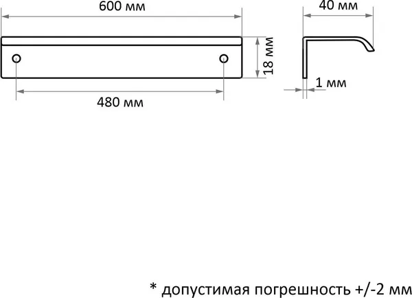 Изображение товара Ручка для мебели CAPPIO RT002 9561392 (серый)
