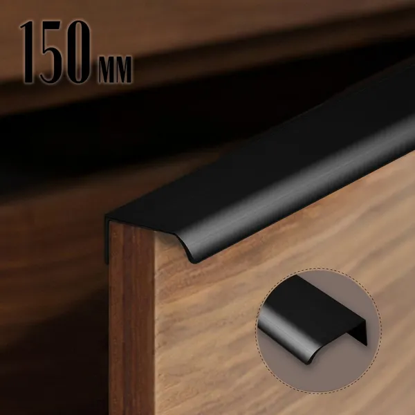 Изображение товара Ручка для мебели CAPPIO RT002BL 9561364 (черный)