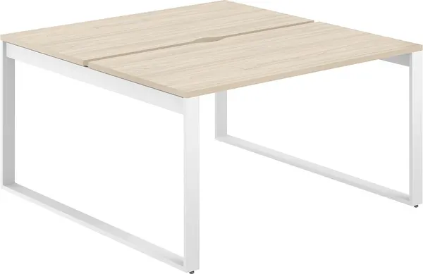 Комплект письменных столов Norden 120х163.8х75 / AG.137.AR.V.72.WH (белый/акация равелло) — фото 3