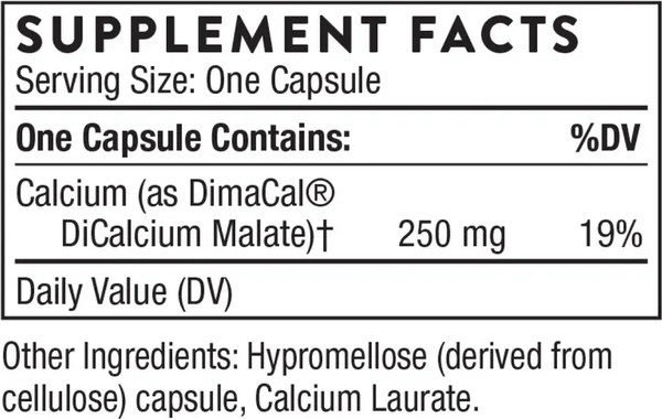 Изображение товара Минерал Thorne Calcium Chelate Malate 250mg (120 таблеток)