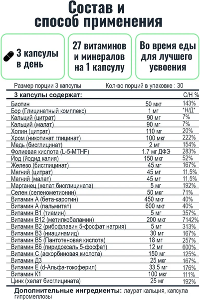 Изображение товара Мультивитаминный комплекс Thorne Basic Prenatal (90 капсул)