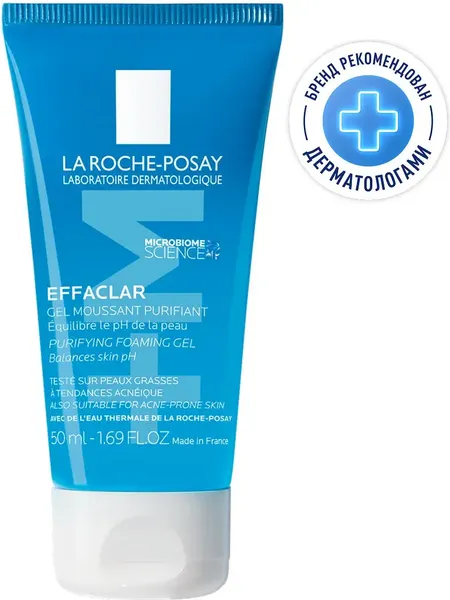 Изображение товара Гель для умывания La Roche-Posay Effaclar очищающий, пенящийся для проблемной кожи (50мл)