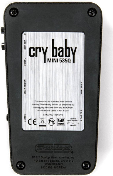 Изображение товара Педаль электрогитарная Dunlop Manufacturing Crybaby 535Q MINI-EA