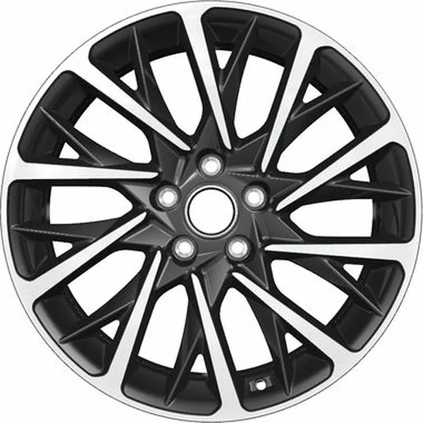 Изображение товара Литой диск Khomen KHW1804 Camry 18x7.5" 5x114.3мм DIA 60.1мм ET 45мм (Black FP)