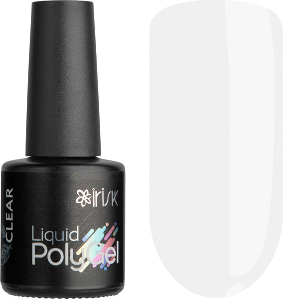 Изображение товара Моделирующий гель для ногтей IRISK Liquid PolyGel тон 01 Clear (10мл)