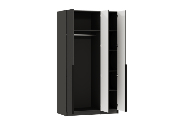 Изображение товара Шкаф Black Red White  SZF3D (графит/графит)