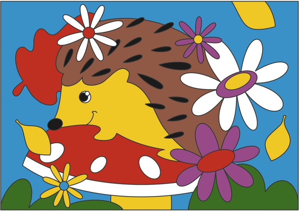 Изображение товара Картина по номерам Lori Летний ежик / Рхд-010