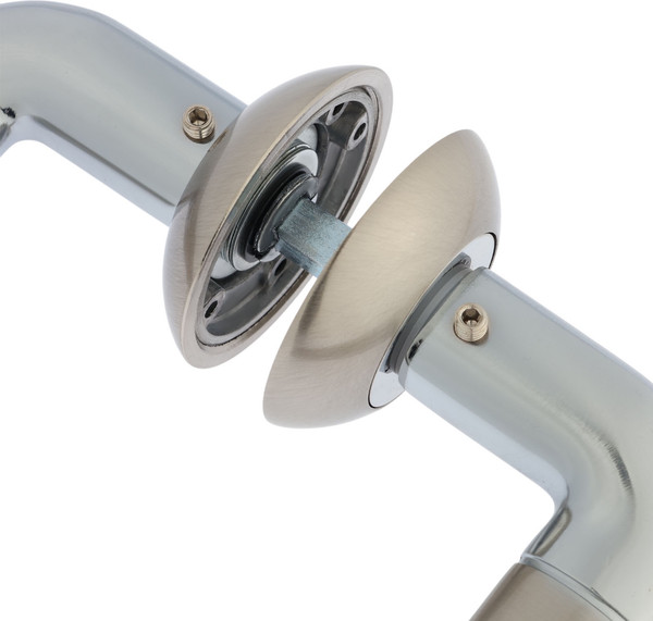 Изображение товара Ручка дверная Lockland 10449623 (сатиновый никель/хром)