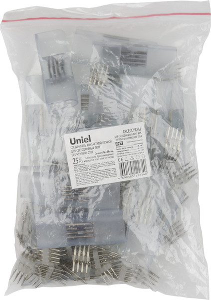 Коннектор для светодиодной ленты Uniel UTC-K-14/N22 Clear 025 Polybag / UL-00005794 — фото 3