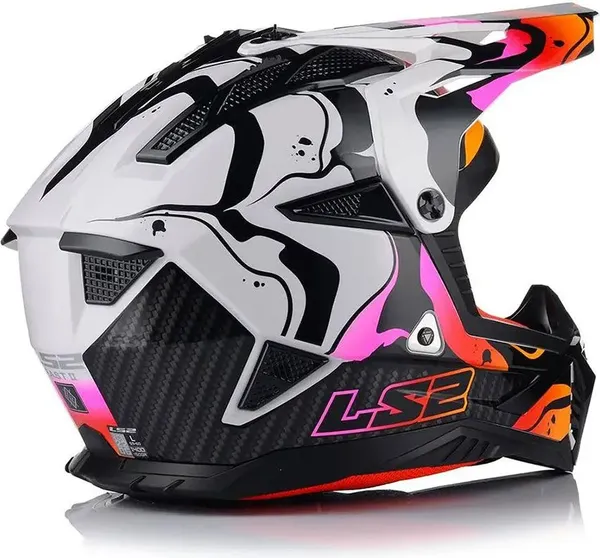 Изображение товара Мотошлем LS2 MX708 Fast II Wash (3XL, белый)