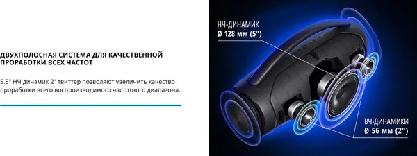 Изображение товара Портативная колонка Sven PS-375 (черный)