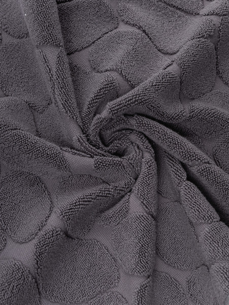 Изображение товара Полотенце ВАСИЛИСА Махровое Камешки 50х70 (графит)