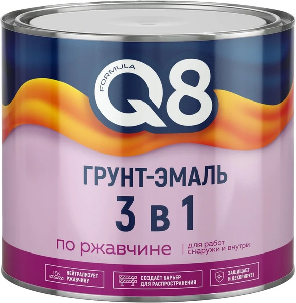Изображение товара Грунт-эмаль Formula Q8 3 в 1 (1.8кг, синий)