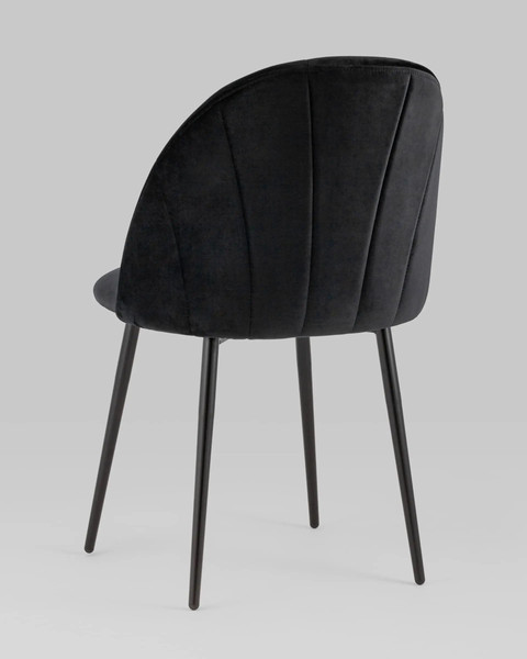 Изображение товара Стул Stool Group Логан SN LV-121-H75-01-01 (велюр черный)