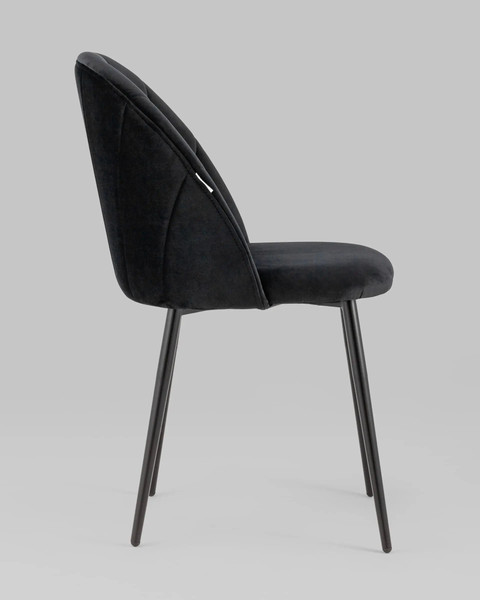 Изображение товара Стул Stool Group Логан SN LV-121-H75-01-01 (велюр черный)
