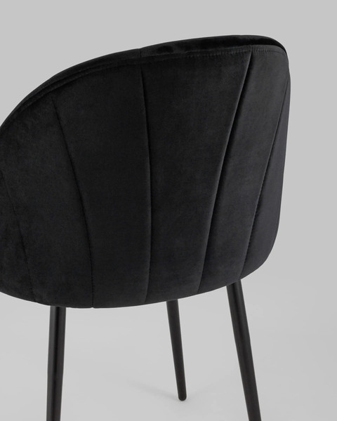 Изображение товара Стул Stool Group Логан SN LV-121-H75-01-01 (велюр черный)