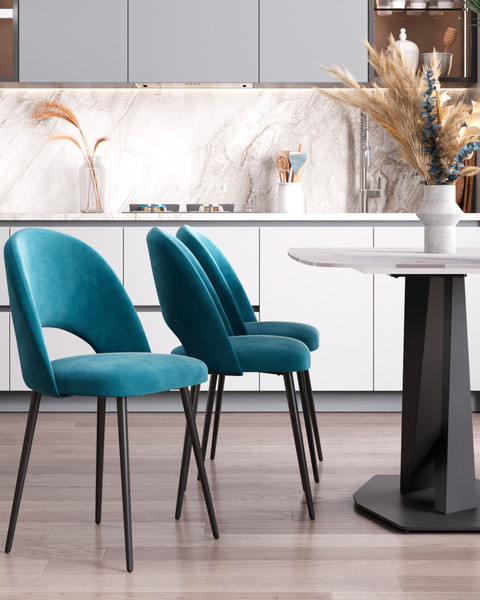 Изображение товара Стул Stool Group Меган SN LV-122-H58-01-01 (велюр пыльно-синий)
