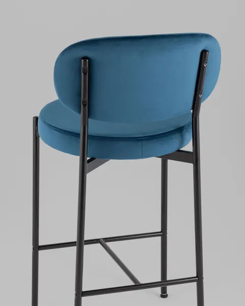 Изображение товара Стул барный Stool Group  Бриф VD vd-plb-brief-b29 (велюр синий)