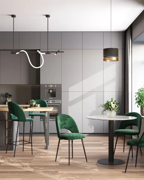 Изображение товара Стул Stool Group Меган SN LV-122-H30-01B-01 (велюр зеленый)