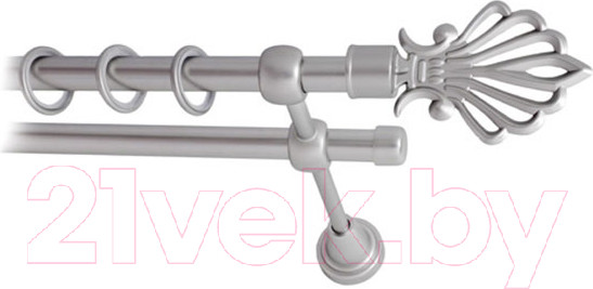 Изображение товара Карниз для штор Lm Decor Веер 006 2р гладкий (сатин, 3.6м)