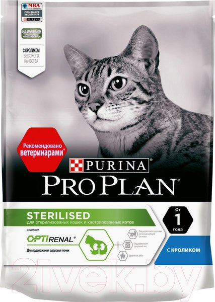 Изображение товара Сухой корм для кошек Pro Plan Sterilised с кроликом (400г)