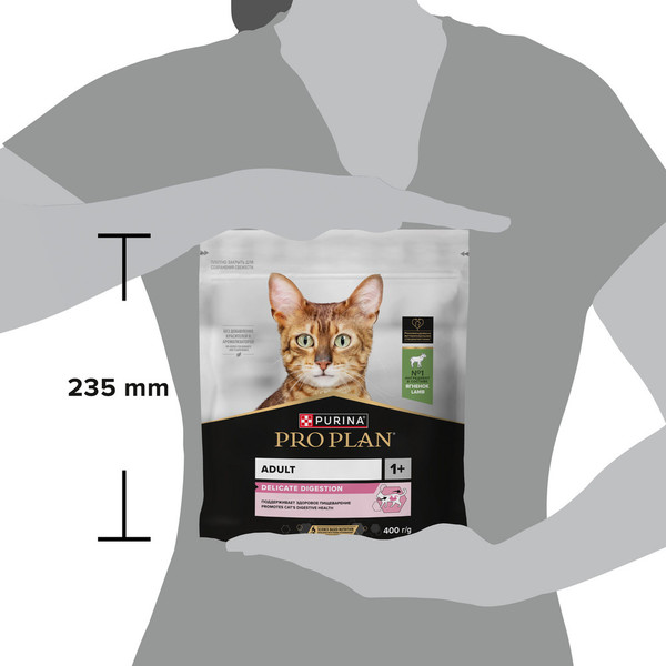 Изображение товара Сухой корм для кошек Pro Plan Delicate Optirenal с ягненком (400г)