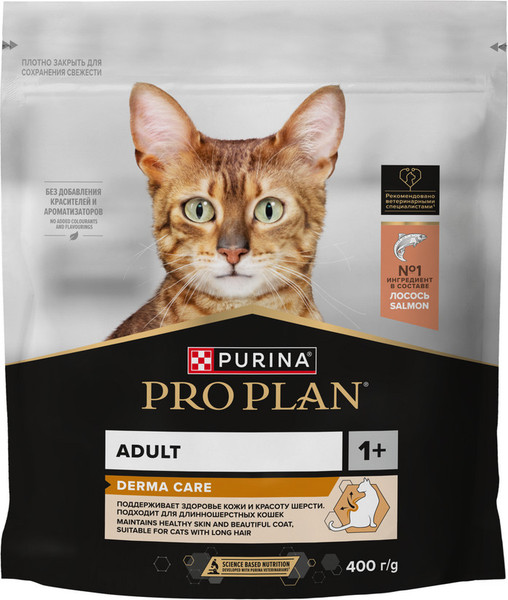 Изображение товара Сухой корм для кошек Pro Plan Elegant с лососем (400г)