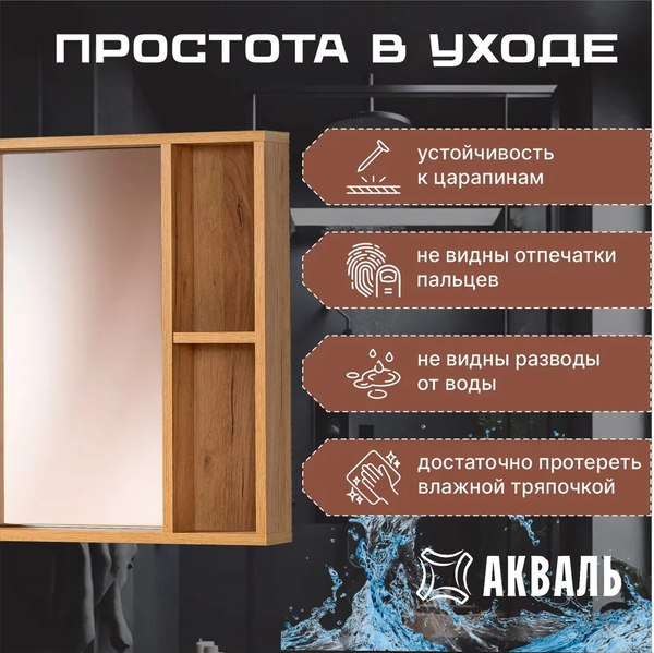 Изображение товара Зеркало Акваль Лофт 60 / В2.4.04.6.0.0