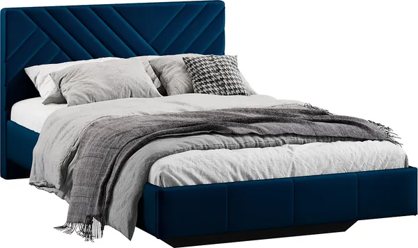 Изображение товара Полуторная кровать ТриЯ Дэлли 1200 Тип 1 (велюр Confetti Blue)