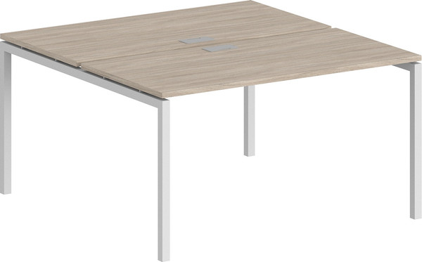 Комплект письменных столов Norden 120х163.8х75 / SG.247.OL.44.WH (белый/дуб светлый) — фото 3
