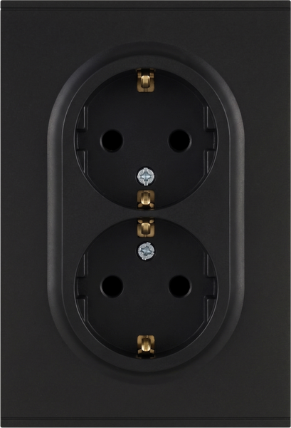 Розетка ЭРА Arktik 16-2105-05 2X2P+E Schuko 16А-250В / Б0070458 (антрацит) — фото 3