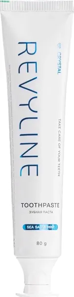 Изображение товара Зубная паста Revyline Crystal Морская соль и мята без фтора / 9224 (80г)