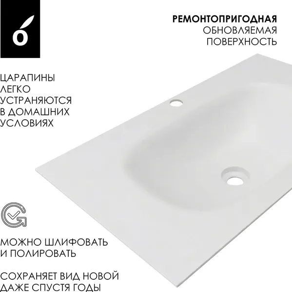 Изображение товара Умывальник Oliveeka Flow F90WF (белый)