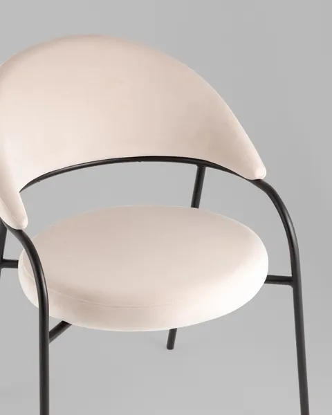 Изображение товара Стул Stool Group Тилль / AV 350-Ccr-9005 (велюр кремовый)