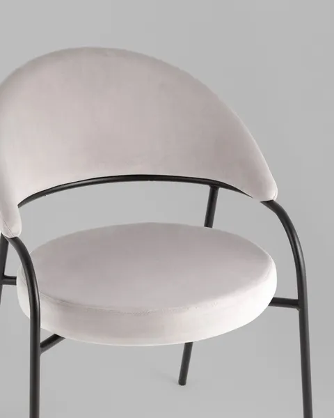 Изображение товара Стул Stool Group Тилль / AV 350-Csil-9005 (велюр светло-серый)
