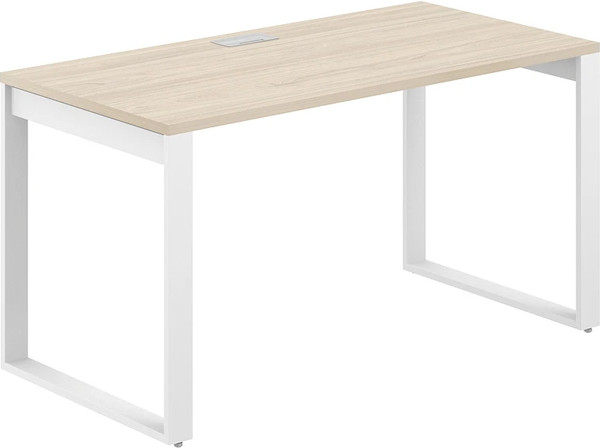 Письменный стол Norden 120x60x75 / AG.101.AR.L.72.WH (белый/серебристый/акация равелло) — фото 3
