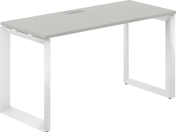 Письменный стол Norden 140x60x75 / PR.202.SH.O59.WH (белый/серый бархат) — фото 3