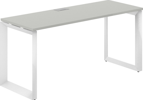Письменный стол Norden 160x60x75 / PR.203.SH.O59.WH (белый/серый бархат) — фото 3