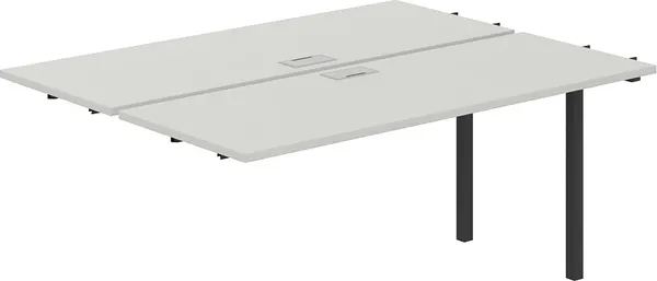 Комплект столов модульных Norden 160х123.8х75 / SG.213.SH.44.AN (антрацит/серый бархат) — фото 3