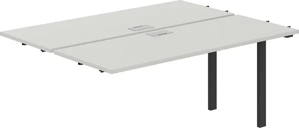 Комплект столов модульных Norden 160х123.8х75 / SG.213.SH.63.AN (антрацит/серый бархат) — фото 3