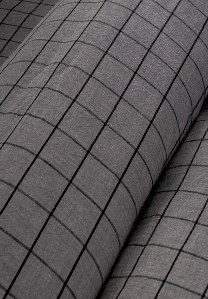 Изображение товара Комплект постельного белья Царство сновидений 2сп Вареный хлопок Серая крупная клетка / 150-0645