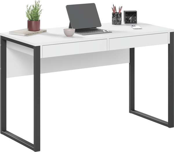 Изображение товара Письменный стол Mio Tesoro Велия МВ-01 Loft (белый/черный)