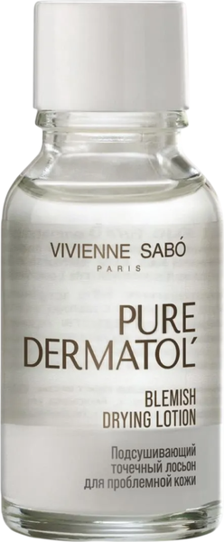 Изображение товара Лосьон для лица Vivienne Sabo Pure Dermatol Подсушивающий точечный для проблемной кожи (15мл)